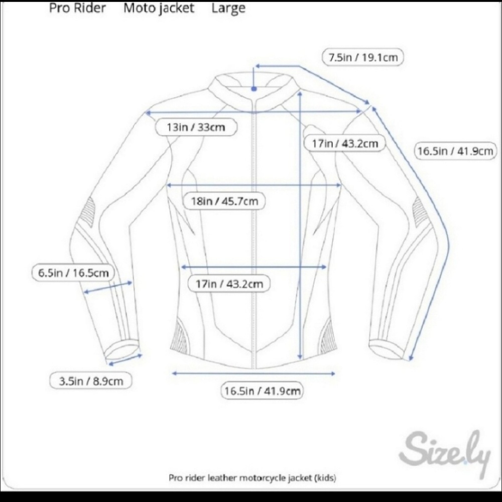 Pro Rider Black Leather Jacket Size Large - Picture 3 of 8